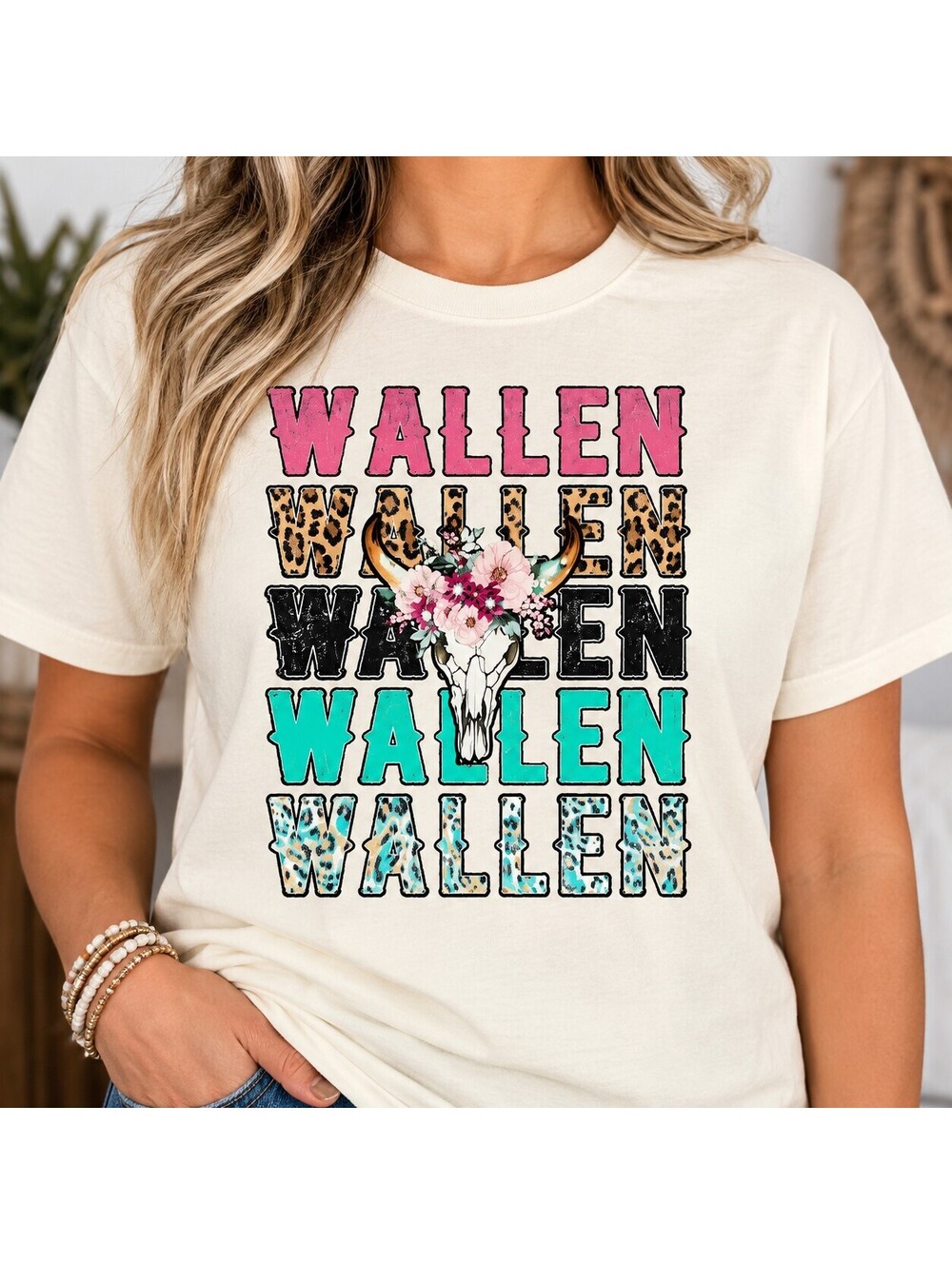 Cream Wallen Graphic T-Shirt